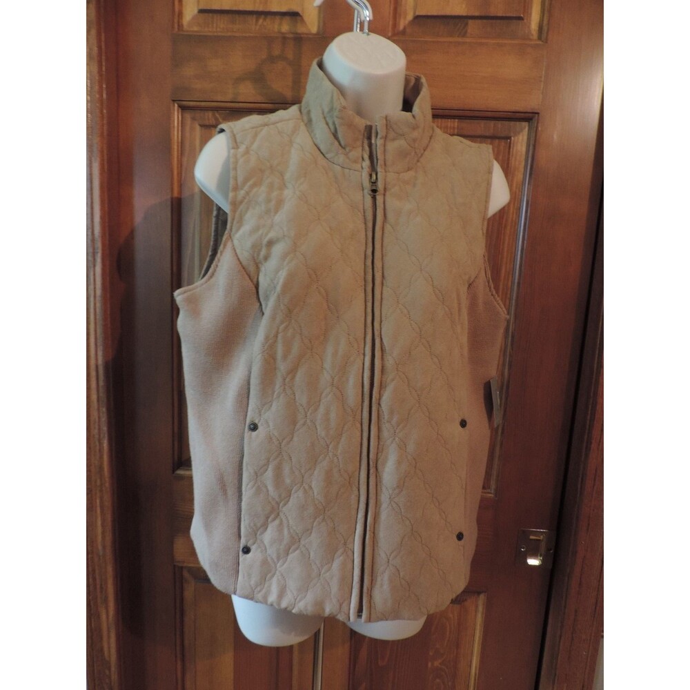 Relativity Outerwear Faux Suede Gorgeous Vest Size L  ~NWT~ $36